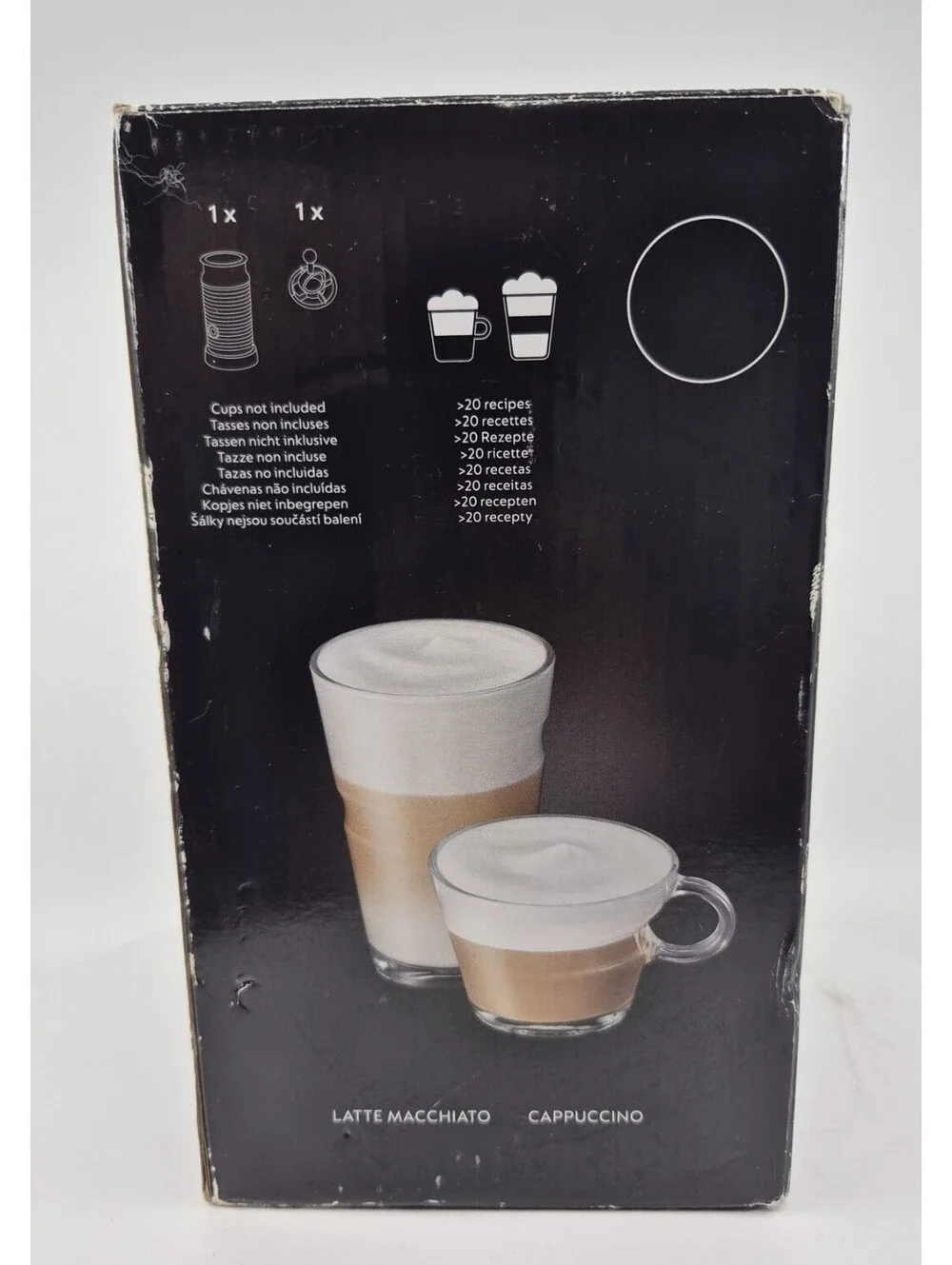 Replacement Nespresso Aeroccino 3 Milk Frother Lid & Whisk NO BASE 3694-US-BK